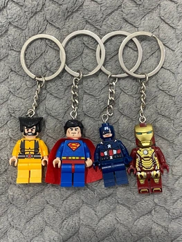 Набор Брелков Wolverine (Росомаха) Superman (Супермен) Captain America (Капитан Америка) Iron Man (Железный человек) Брелки