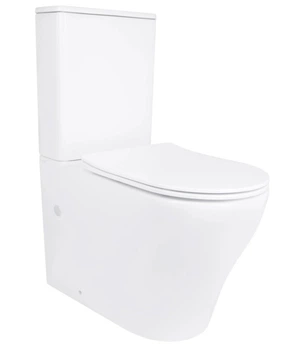 Унітаз підлоговий Qtap Virgo Ultra Quiet з сидінням Slim Duroplast/ Soft-close/ Quick Release QT18226092AW