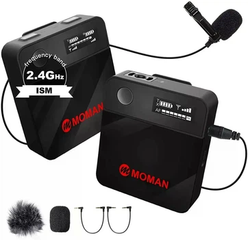 Беспроводная петличная микрофонная система MOMAN C2 2.4GHz Б/у