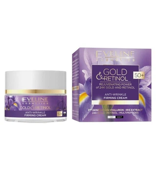 Крем -ліфтінг відновлюючий зміцнюючий 50+ GOLD & RETINOL Евелін 50 мл. 5466