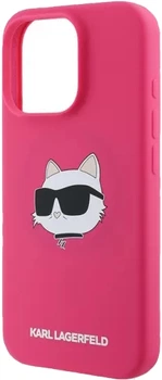 Etui plecki Karl Lagerfeld Choupette Head na Apple iPhone 16 Pro Max z MagSafe Fuksja (3666339319755)