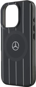 Панель Mercedes Benz Double Layer Crossed Lines для Apple iPhone 16 Pro з MagSafe Black (3666339326661)