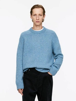Джемпер чоловічий ARKET heavy knit wool blend jumper 0787330047 L Блакитний