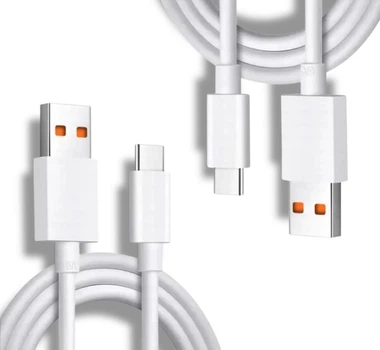 Кабель 2шт CDK Data Cable Turbo/Hyper Charge 120W 1m USB на Type-C / USB-C для Xiaomi (OEM) (015276) (white)
