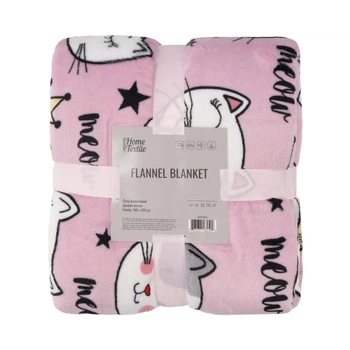 Плед Ardesto Flannel 160х200см, 100% полиэстер, котики (ART0132PB)