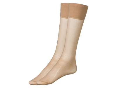 Гольфи трикотаж набір 2 пари для жінки Esmara LYCRA® LEG CARE 434547 35-38 коричневий
