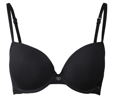 Бюстгальтер с кружевной вставкой для женщины Esmara LYCRA® 392364-1 75B Черный