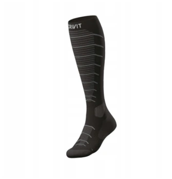 Термо-носки высокие для женщины Crivit SmartStep SUPPORT-FORCE 457456 41-42 Черный