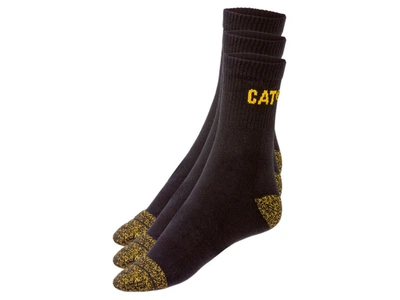 Носки 3 пары средней длины для мужчины Caterpillar (CAT) CORDURA® 470014 47-50 Черный