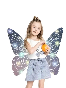 Светящиеся крылья феи Wings of 840 с LED-подсветкой, музыкой и регулируемыми ремнями, 64 см