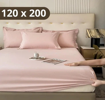 Простыня на резинке Softable Fabric 120×200 , розовый— мягкая, плотная, комфортная (KT7006024)