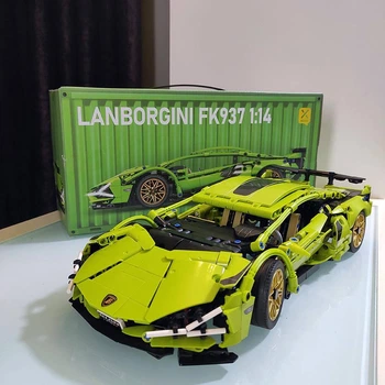 Конструктор машинка технік Lamborghini Sian FK937 на 1280 деталей у масштабі 1:14 Ламборджині FKP 37 ламба