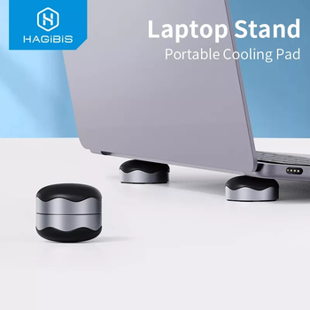 Подставка для ноутбука HAGiBiS Cooling Pad JD03MK 2 шт складная магнитная подставка для охлаждения ноутбука планшета эргономичная компактная с силиконовыми накладками, Silver