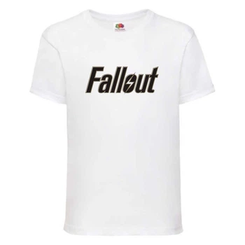 Футболка детская Фоллаут (Fallout 0029) белая 128 см