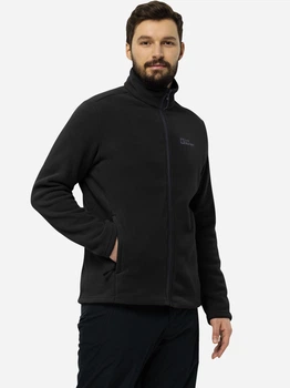 Толстовка на флісі, на блискавці чоловіча Jack Wolfskin Winterstein Fz M 1711371-6000 S Чорна (4064993868913)