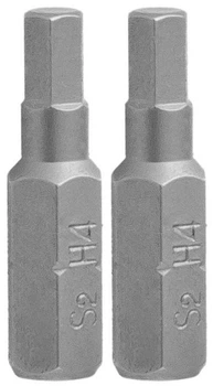 Насадка отверточная Granite HEX4 25 мм ¼" S2 набор 2 шт 10-04-250