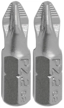 Насадка отверточная Granite PZ2 25 мм ¼" S2 набор 2 шт 10-92-250