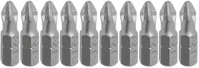Насадка отверточная Granite PZ1 25 мм ¼" S2 набор 10 шт 10-91-251