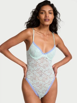 Женский комбидресс Victoria's Secret боди 1159865166 (Голубой XL)