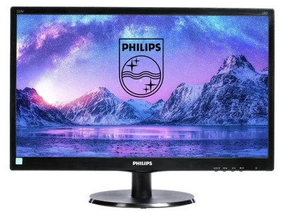 Монитор 21.5" LED TN, Philips 223V5L, 1920 x 1080, 5 мс, 16:9, VGA, DVI, 223V5LSB/01 Б/У