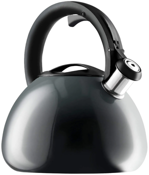 Czajnik stalowy Kadax Mores K4064 z gwizdkiem Szary 2.6 l (5903699430910)