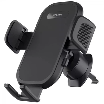 Автотримач для телефона на дефлектор Proove Longway Silicone Air Outlet Car Mount Black