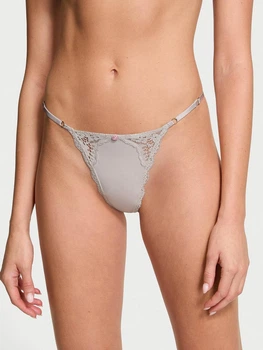 Трусики стрінги жіночі Victoria's Secret 26918334 M Сірі (42112955167060)