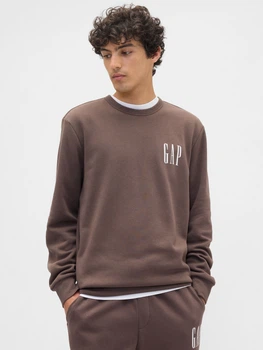 Свитшот на флисе мужской GAP Sweatshirt 52389012 M Коричневый (315831458608)