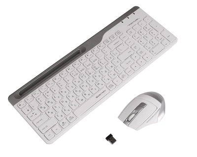 Бездротовий комплект (клавіатура, миша) A4Tech FB2535C Bluetooth та 2.4 ГГц Білий