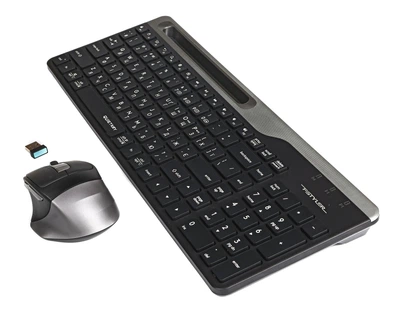 Комплект клавиатура + мышь A4Tech FB2535CS – беспроводной, Bluetooth/2.4 ГГц, 2400 DPI, 16-командная горячая клавиша(DL_610EF6C793E5)