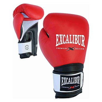 Боксерські рукавички Excalibur Pro King 8041-01 (Боксерські рукавички Excalibur Pro King 8041-01 12 унцій червоний/чорний/білий)