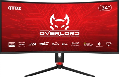 Монітор Qube Overlord C34UQ180H