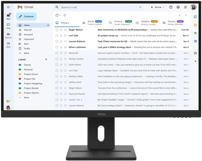 Монітор Lenovo ThinkVision E27-40 Raven Black (64BCMAT4EU)