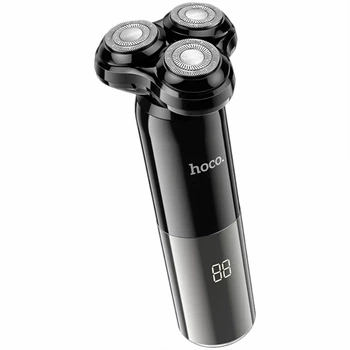 Электробритва Hoco HP35 — роторная бритва для мужчин, 600 mAh, IPX7, три лезвия, 60 минут работы