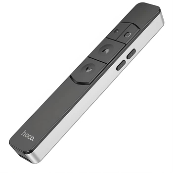 Презентер-кликер Hoco GM202 с LCD-дисплеем, лазерная указка, радиус 100 м, серый