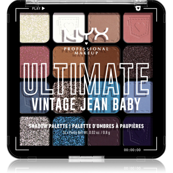 Палетка теней для век NYX Professional Makeup Ultimate Shadow Palette Warm Neutrals, 16 оттенков