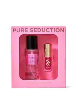 Подарочный набор Victoria's Secret Pure Seduction Mist & Clear Lip glow Gift Set