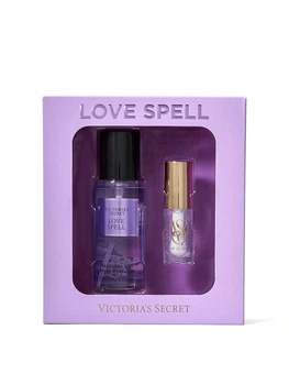 Подарочный набор Victoria's Secret Love Spell mist & Clear Lip Glow Gift Set