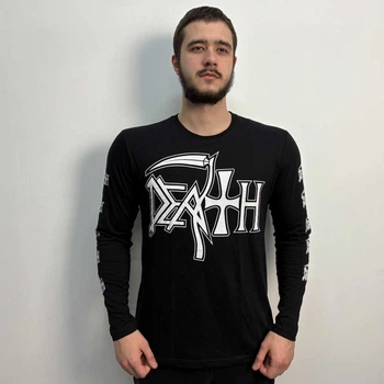 Лонгслів Death Logo White (B&C) чорний M 00-00011447