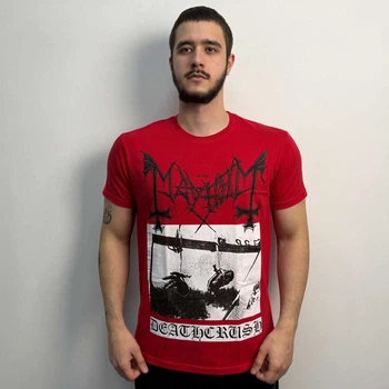 Футболка Mayhem - Deathcrush (B&C) червона L 2511181233