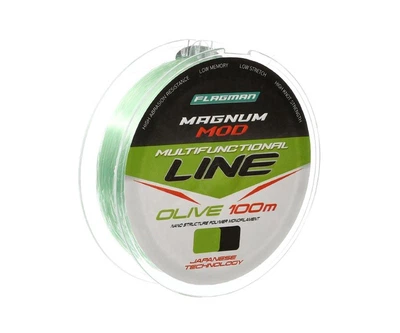 Леска Flagman Magnum Mod Main Line Olive 100м 0.25мм 6.8кг