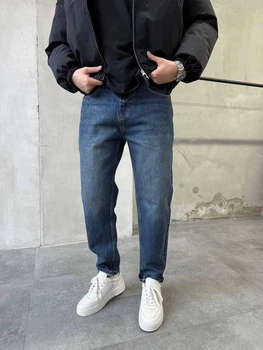 Чоловічі джинси Difransel Slim Crop Fit 33 сині потерті