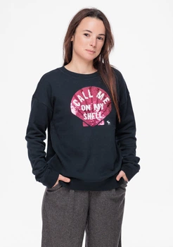 Свитшот женский - свитшот abercrombie KIDS AF5657W 7/8 Темно-синий