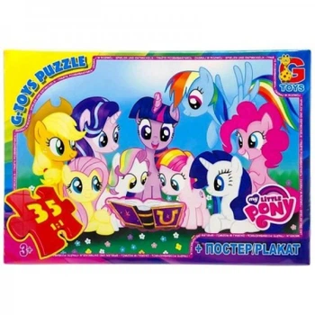 Детский пазл "My little PONY" MLP033 постер, 35 элементов