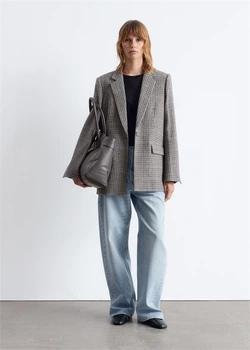 Піджак у клітку H&M 1238986002c48 XS комбінований (100002560)