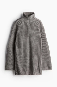 Вязаный свитер H&M 1232270005c49 XXS серый (100002814)