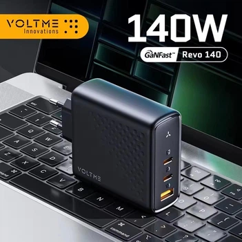 Сетевое зарядное устройство VOLTME Revo GaN3 140 W (2 Type-C + 1 USB)