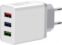 Мережевий зарядний пристрій XoKo WC-310 3A USB White (WC-310-WH)