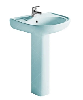 Комплект раковина з ніжкою RAK Ceramics Cynthia Wash Basin 57 см Блакитний (1706405658)