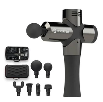Перкуссионный массажёр Booster Pro 3 для снятия мышечной боли и усталости массажный пистолет с 6 насадками (LIV-S_11C)